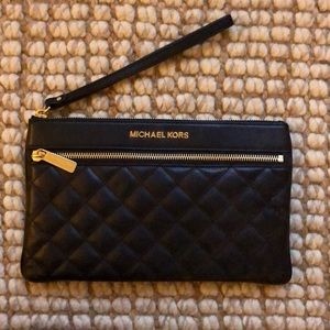 MICHAEL BY MICHAEL KORS Quilt Leather Clutch